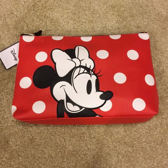 Handbags - Disney Minnie Mouse Large Cosmetic Case New